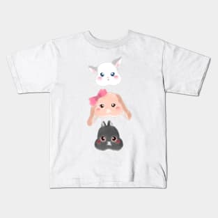 BSC Vertical Line | Rabbit Head | Bunniesmee Kids T-Shirt